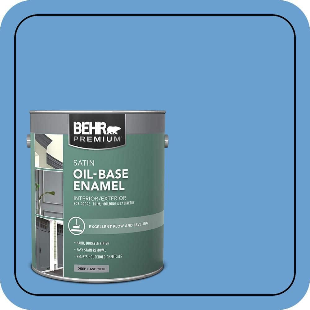 1 gal. #P520-4 Cornflower Oil-Base Semi-Gloss Enamel Interior/Exterior Paint product image for price tracking