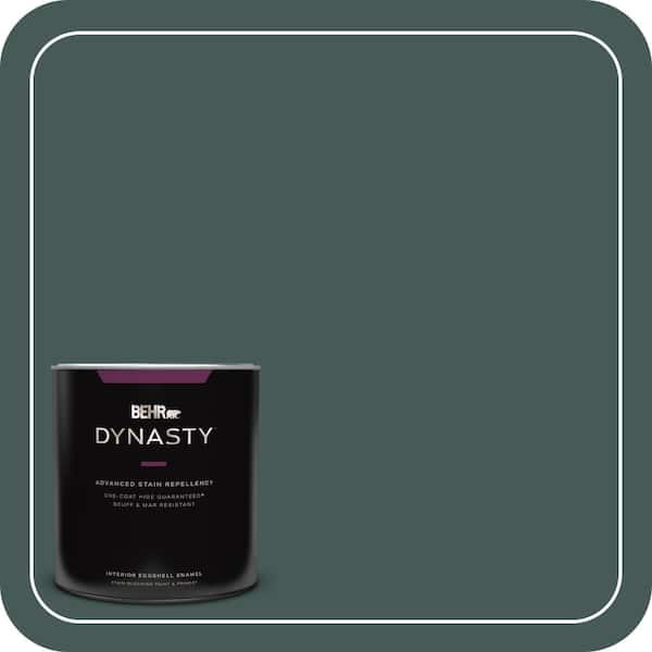 BEHR DYNASTY 1 qt. #MQ6-09 Hostaleaf One-Coat Hide Eggshell Enamel Interior Stain-Blocking Paint & Primer