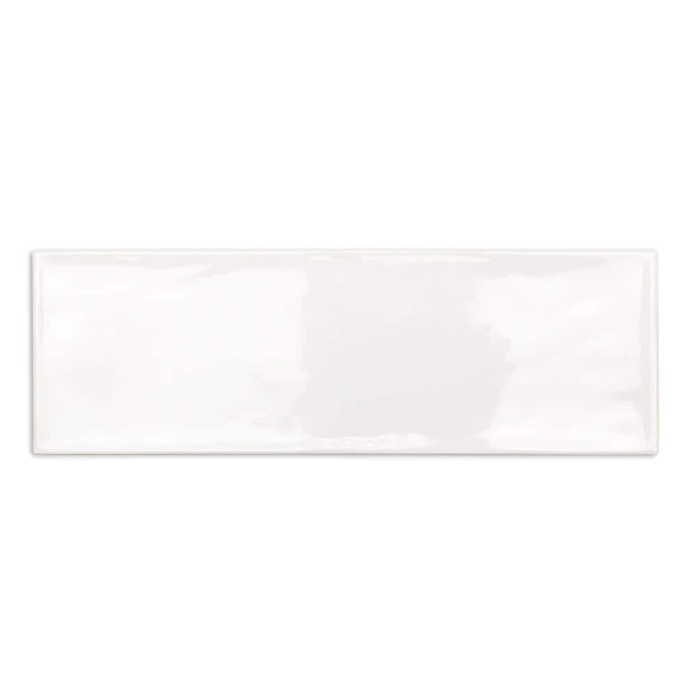 Pier White 12 in. x 4 in. Polished Ceramic Subway Wall Tile Sample price history on PriceWatchPro