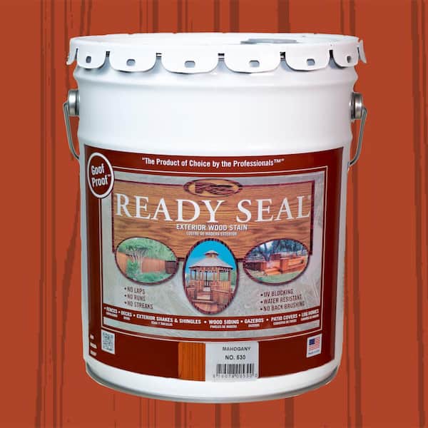 Ready Seal 5 gal. Mahogany Exterior Wood Stain and Sealer