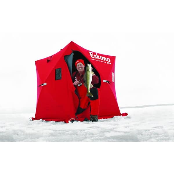 Eskimo QuickFish 3 Portable 3-Person Pop Up Ice Fishing Shanty