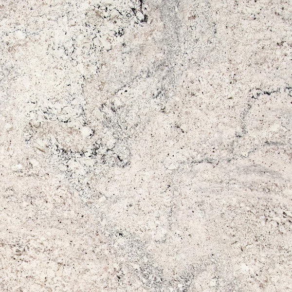 STONEMARK 3 in. x 3 in. Granite Countertop Sample in Salinas White P ...