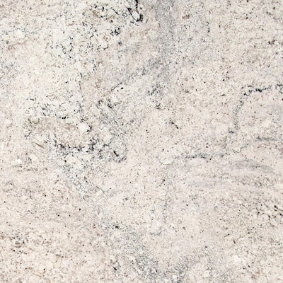 STONEMARK 3 in. x 3 in. Granite Countertop Sample in White Pebble