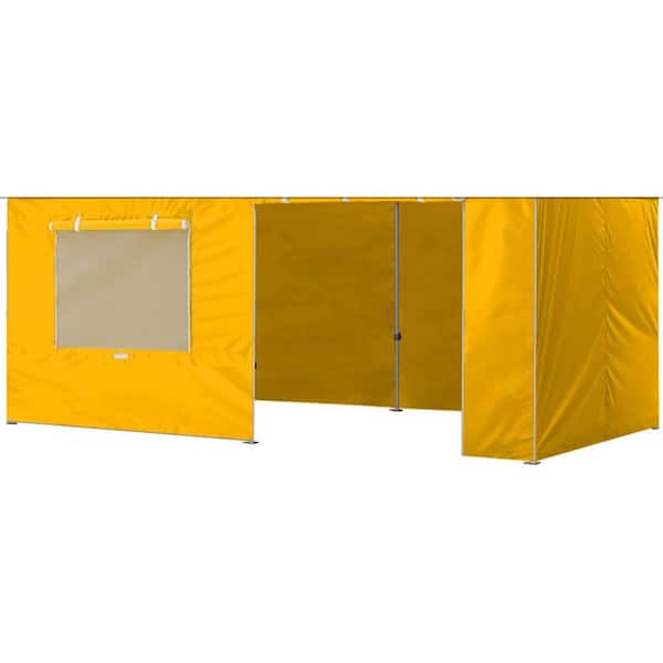 Terracemaster Series 10 ft. x 20 ft. Gold Pop-Up Canopy Tent with 4-Zippered Sidewalls