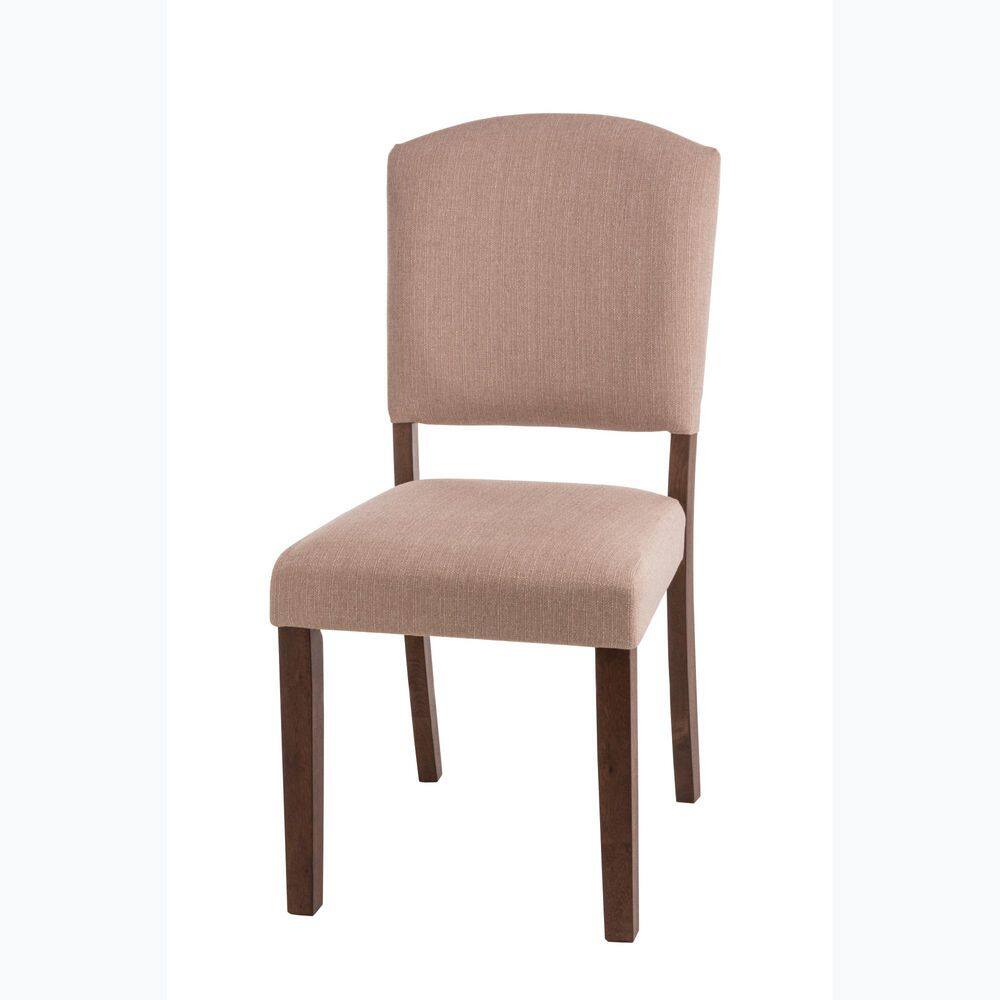 Emerson Oyster Beige Upholstered Parsons Side Chair Set