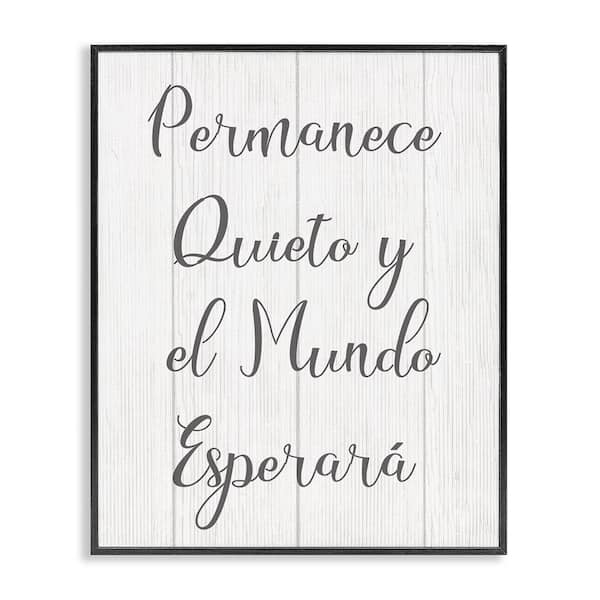Stupell Industries Remain in Stillness by Lil' Rue Black Framed Typography Giclee Art Print 30 in. x 24 in.