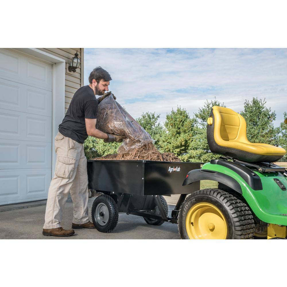Agri-Fab 750 lb Black Steel Utility Dump Trailer