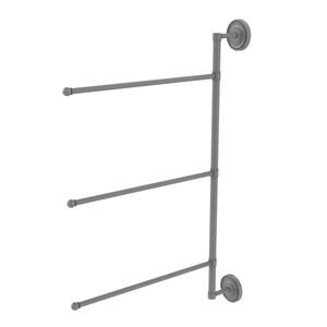 Allied Brass Prestige Monte Carlo Collection 3 Swing Arm Vertical 28 In Towel Bar In Satin Chrome Pmc 27 3 16 28 Sch The Home Depot