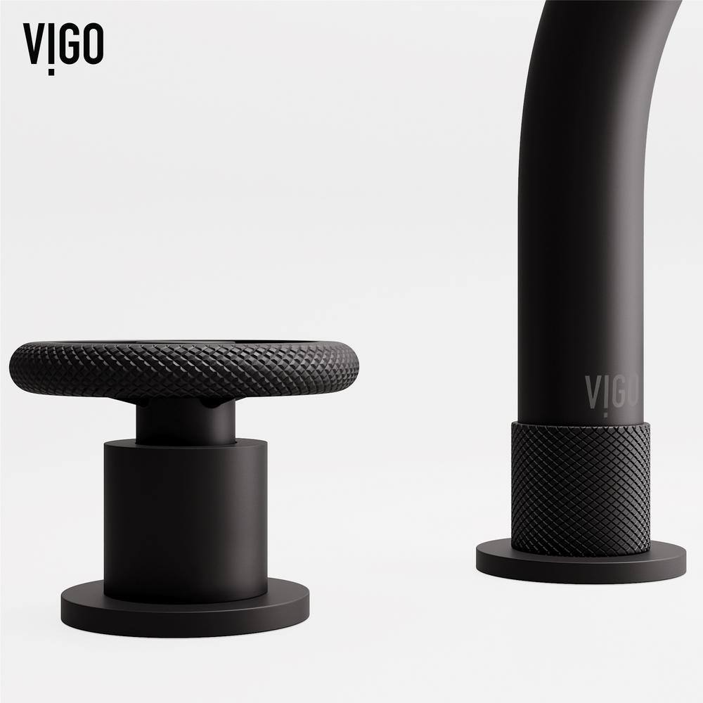 Matte Black Metal Transitional Widespread Bathroom Faucet