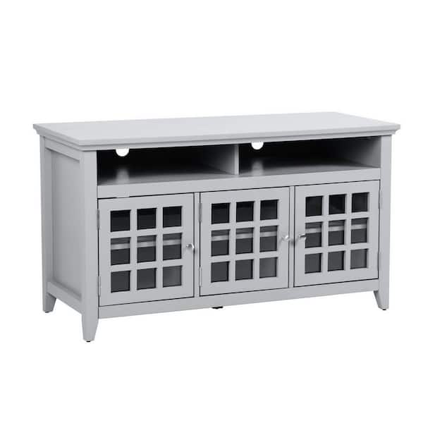 Homy Casa Taneka 48 in. Grey TV Stand Fits TV's Up To 58 in