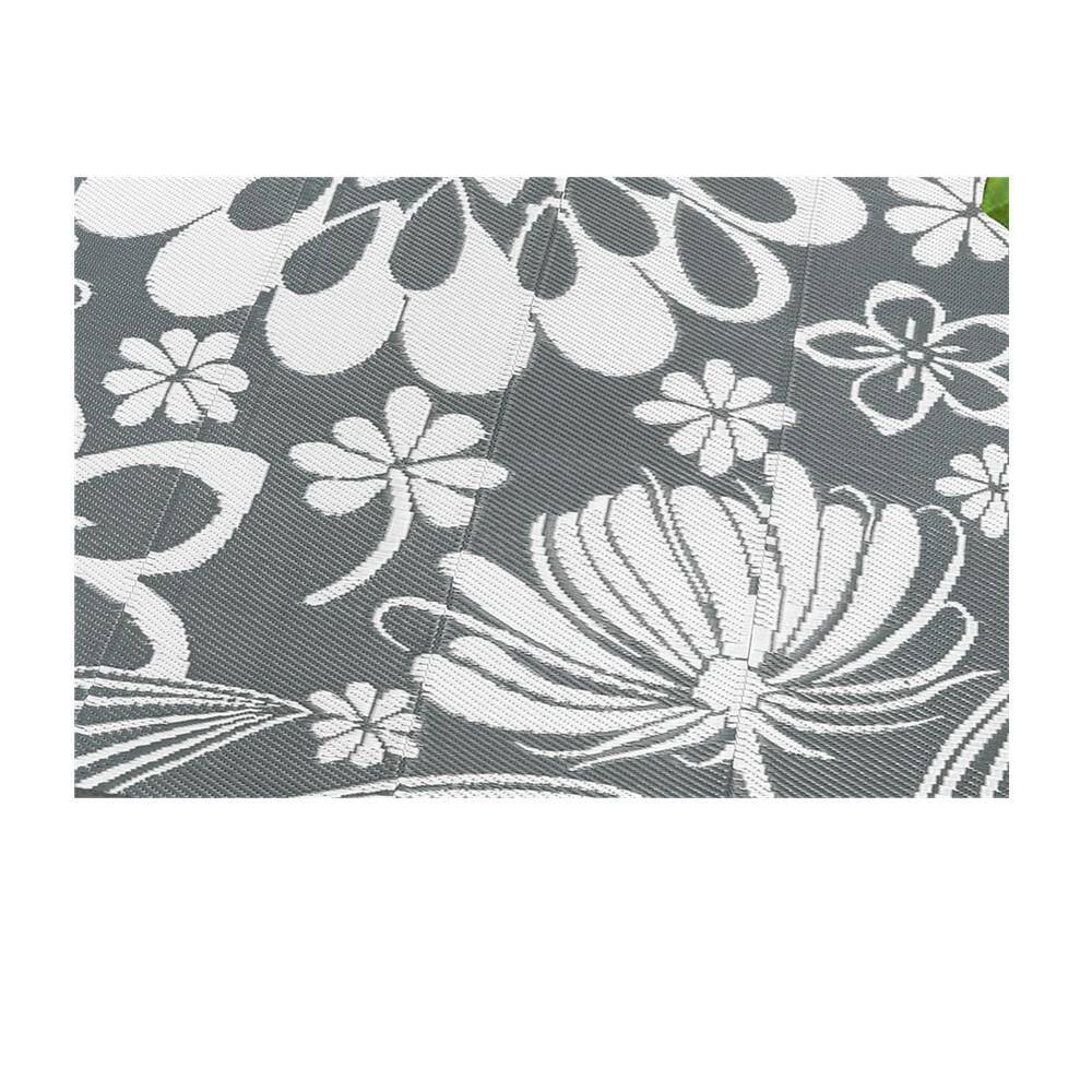 Outdoor Plastic Straw Rug 6 x 9 ft. Funny Floral Style Reversible Patio price history on PriceWatchPro