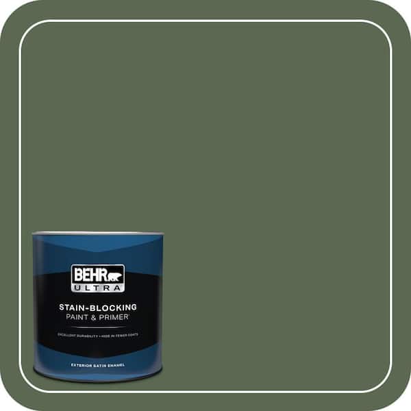 BEHR ULTRA 1 qt. #S390-7 Trailing Vine Satin Enamel Exterior Paint & Primer
