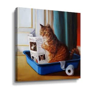 'Kitty throne' by Lucia Heffernan Canvas Wall Art
