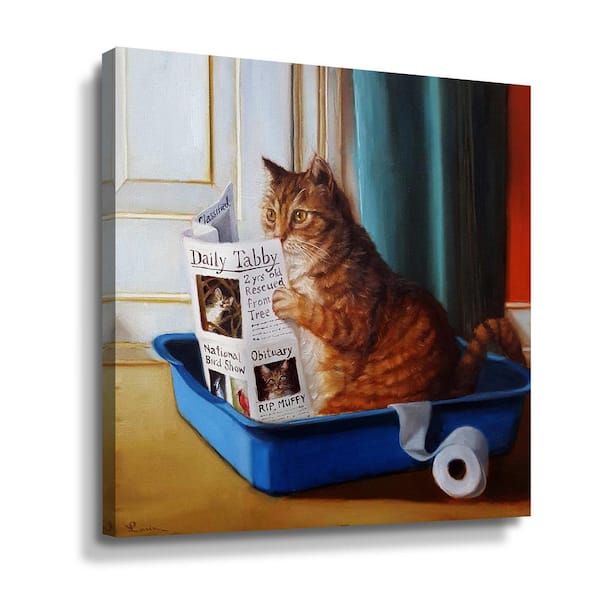 ArtWall 'Kitty throne' by Lucia Heffernan Canvas Wall Art