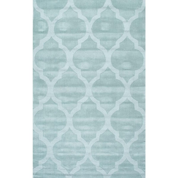 nuLOOM Maybell Geometric Moss 8 ft. x 10 ft. Area Rug