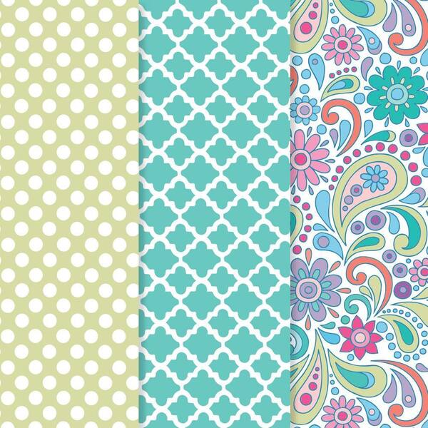 Americana 12 in. x 16 in. Decou-Page Paper Paisley Punch (3-Pack)