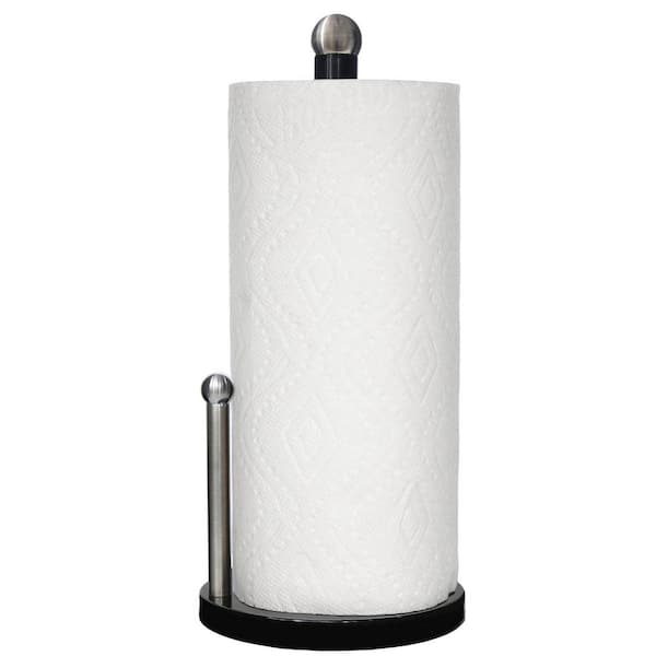 Home Basics Wall Mounted Plastic Paper Towel Holder in White HDC51532 - The  Home Depot