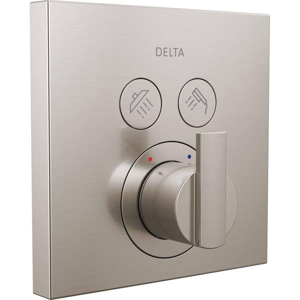 Ara Angular Modern 3-Setting Push-Button 1-Handle Valve Trim Kit in Stainless (Valve Not Included) price history on PriceWatchPro