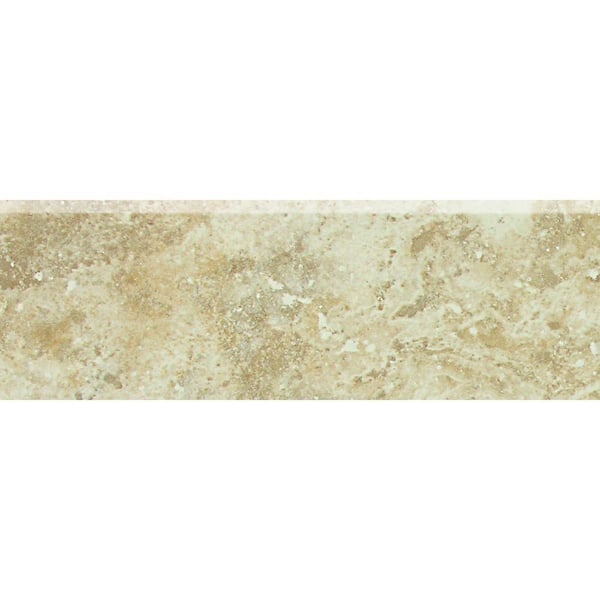Heathland Raffia 2 in. x 6 in. Glazed Ceramic Bullnose Wall Tile (0.0833 sq. ft. / piece)