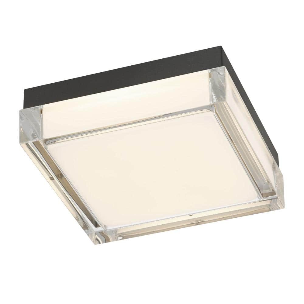 8-inch Black Integrated LED Flush Mount price history on PriceWatchPro