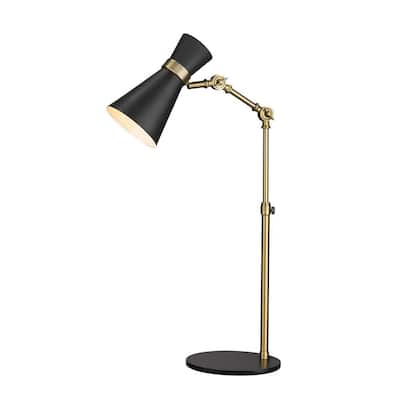 White & Black Zuo 50303 Step Table Lamp 