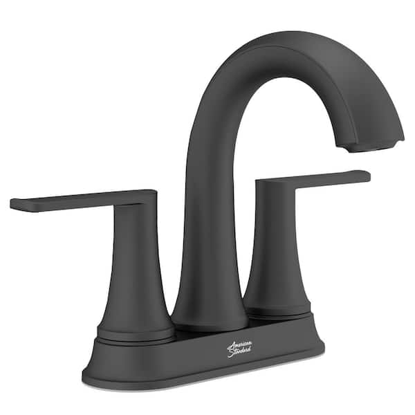 American Standard Corsham 4 in. Centerset 2-Handle Bathroom Faucet in Matte Black