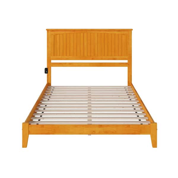 AFI Nantucket Brown Solid Wood Frame Queen Traditional Bed