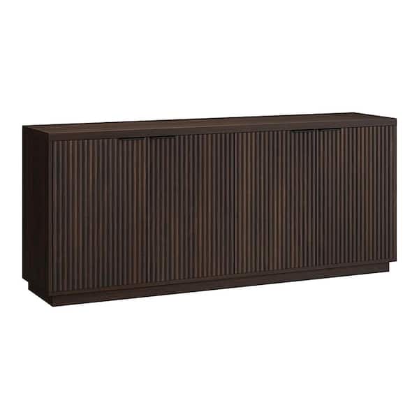 Mansfield Alder Brown MDF 68 in. Buffet Table