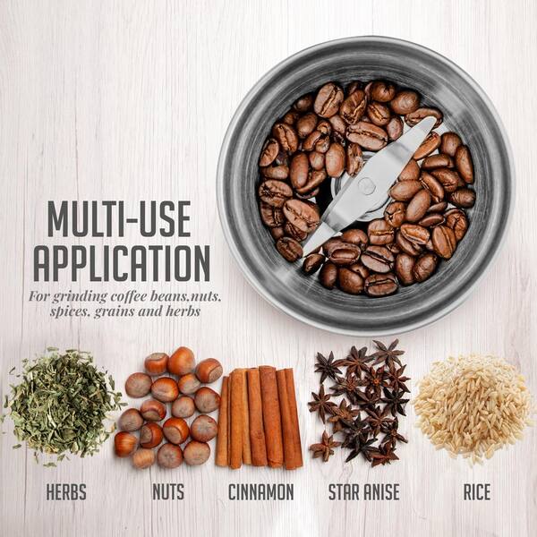 SQ Electric Coffee Bean Grinder Espresso Spices Nuts Herbs Grinder 150W Power 