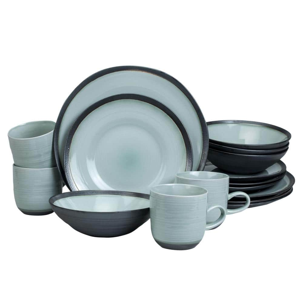 Marin 16-Piece Matte Black Dinnerware Set + Reviews | Crate & Barrel