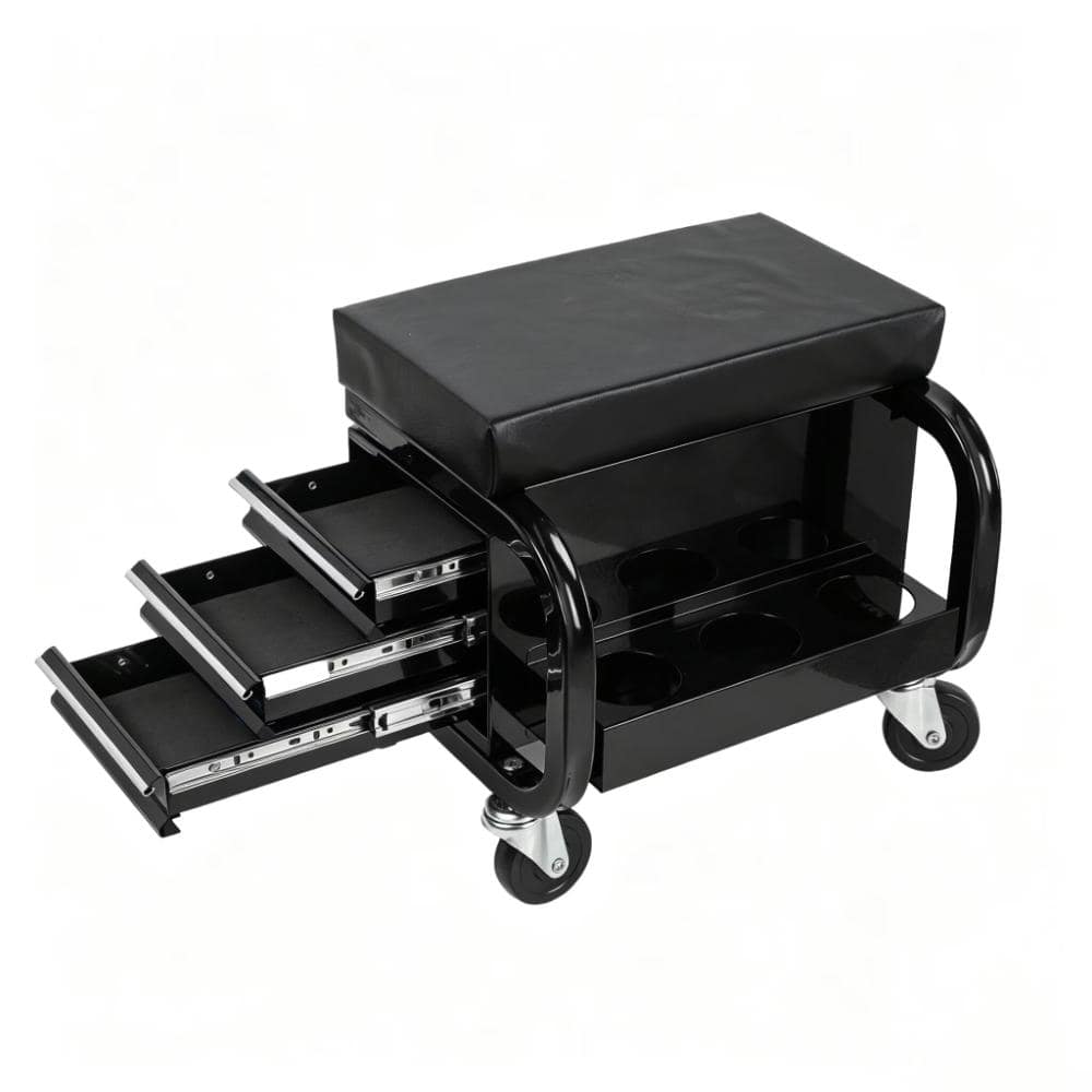 14.4in.*15.74in.*14.44in. Heavy-Duty Shop Stool with 3-Drawer Storage For Secure Tool Organization price history on PriceWatchPro