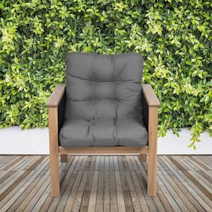 21 in. W x 19 in. D Seat x 22.5 in. H Back Patio Chair Cushion in Moon Mist