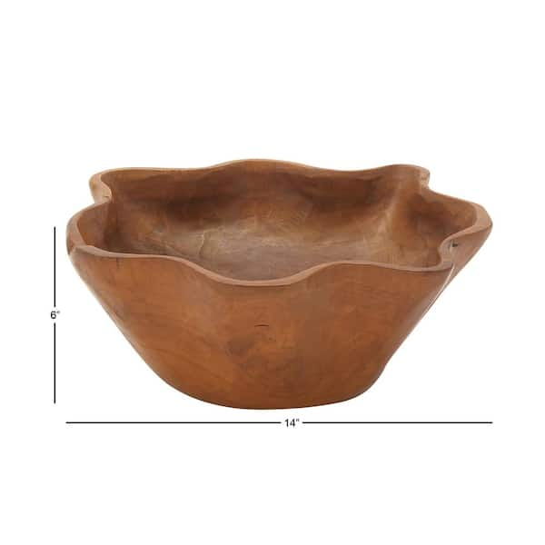 Terracotta artisanal decorative bowl