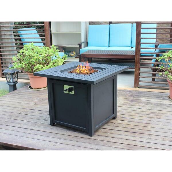 living accents square propane fire pit cover