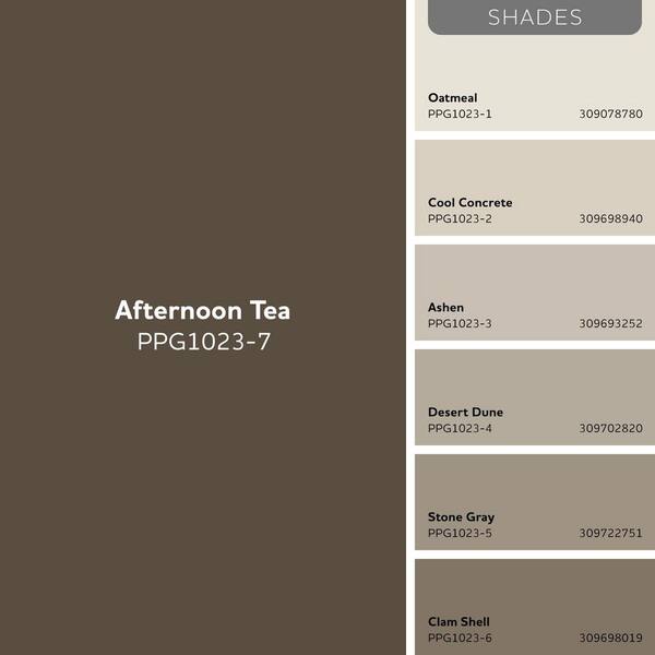 Glidden Premium 1 qt. PPG1023-7 Afternoon Tea Flat Exterior Latex
