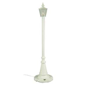 White Cambridge Single Lantern Patio Lamp