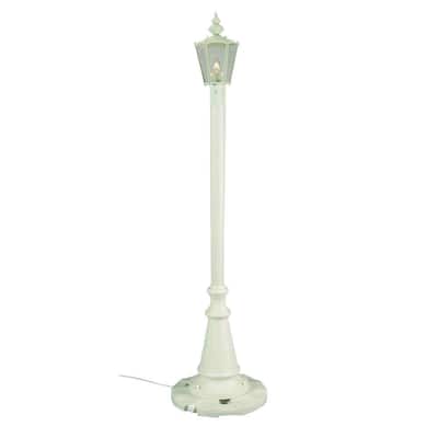 White Cambridge Single Lantern Patio Lamp