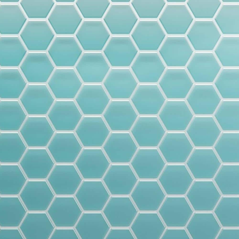 3 in. Beehive 5 in. x 6 in. Hexagon Skyline Matte Glass Mesh-Mounted Mosaic Tile Sample price history on PriceWatchPro