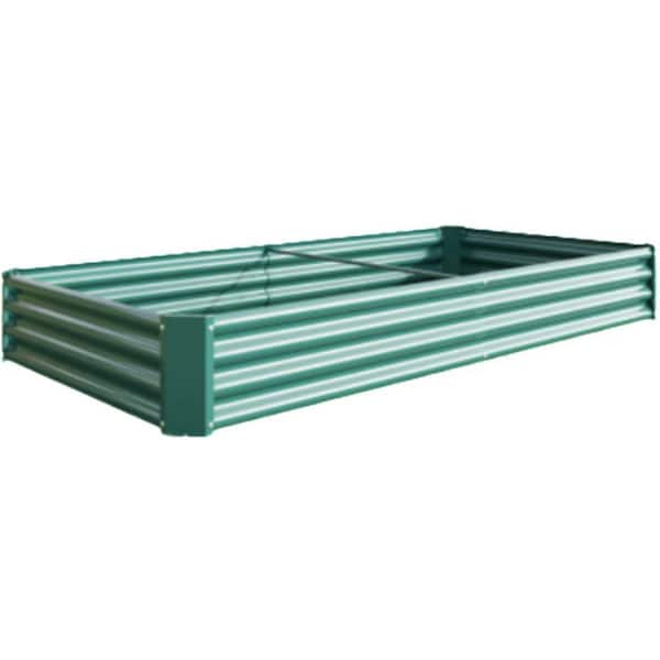 7.6 x 3.7 x 0.98 Metal Raised Bed Garden Greenhouse