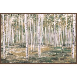 "Lost in the Trees" by Marmont Hill Floater Framed Canvas Nature Art Print 40 in. x 60 in. .