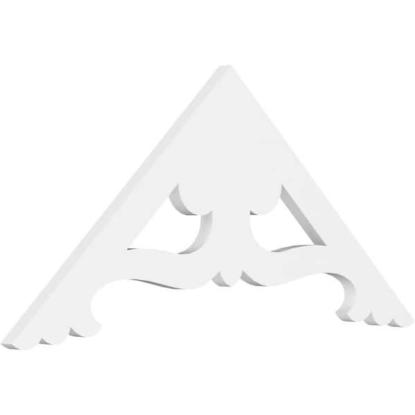 Ekena Millwork Cornelia 1 in. D x 16-1/2 in. W x 36 in. L Signature Urethane Gable Pediment