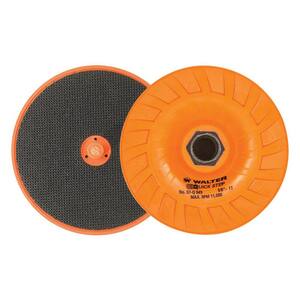 Quick-Step 4.5 in. x 5/8 in. to 11 in. Velcro Backing Pad with Centering Pin