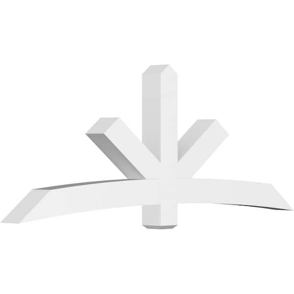 Ekena Millwork Alberta 96 in. W x 36 in. H x 6 in. D Signature Polyurethane Bracket