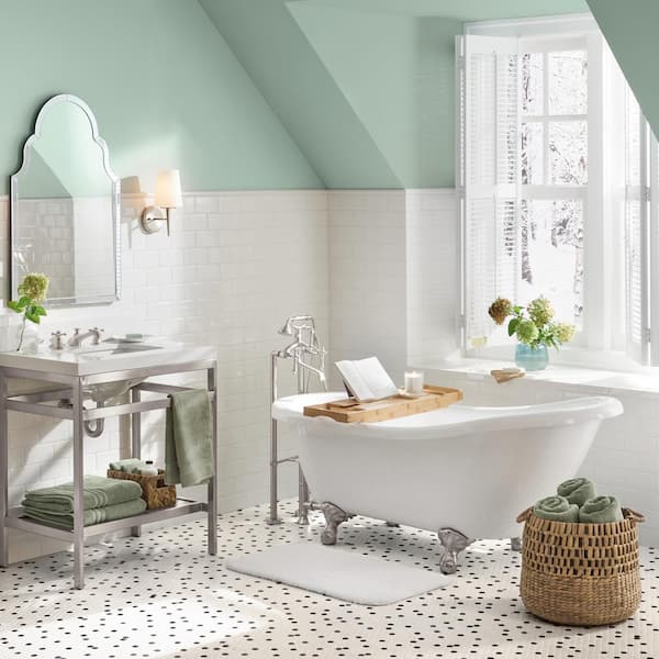 8 in. Widespread 2-Handle Century Classic Bathroom Faucet in Brushed Nickel with Pop-Up Drain