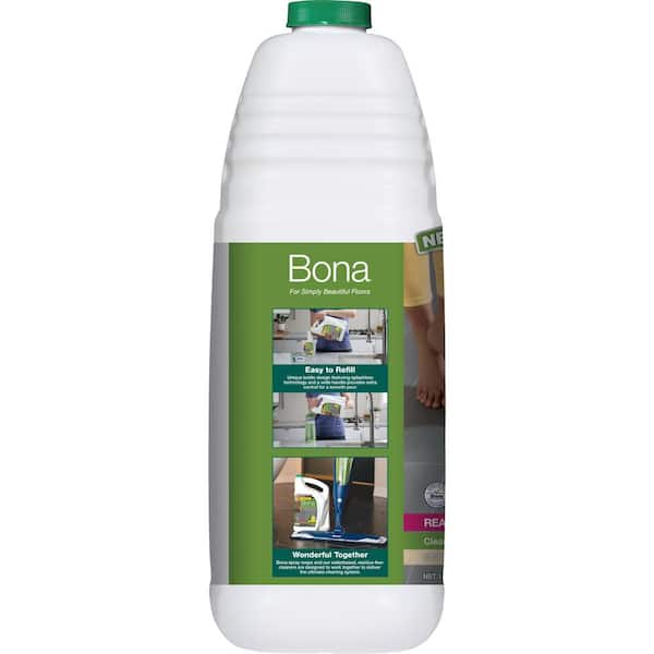 Bona Multi-Surface Floor Cleaner Spray, for Stone Tile Laminate and Vinyl  LVT/LVP, Lemon Mint Scent, 36 Fl Oz