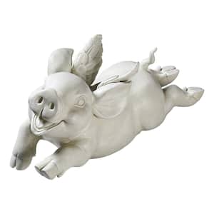 9 in. H If Pigs Had Wings Sculpture Garden Statue