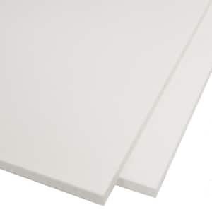SHAPE PRODUCTS 24 in. x 36 in. x .100 in. White HDPE Sheet (2-Pack