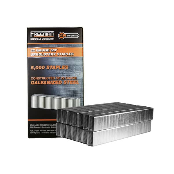 3PLUS 71/10 22 Gauge 3/8-Inch (9mm) Crown 3/8-Inch Leg Length Galvanized Fine Wire Staples, 10,000 Per Box, 71 Series Staples - View #10
