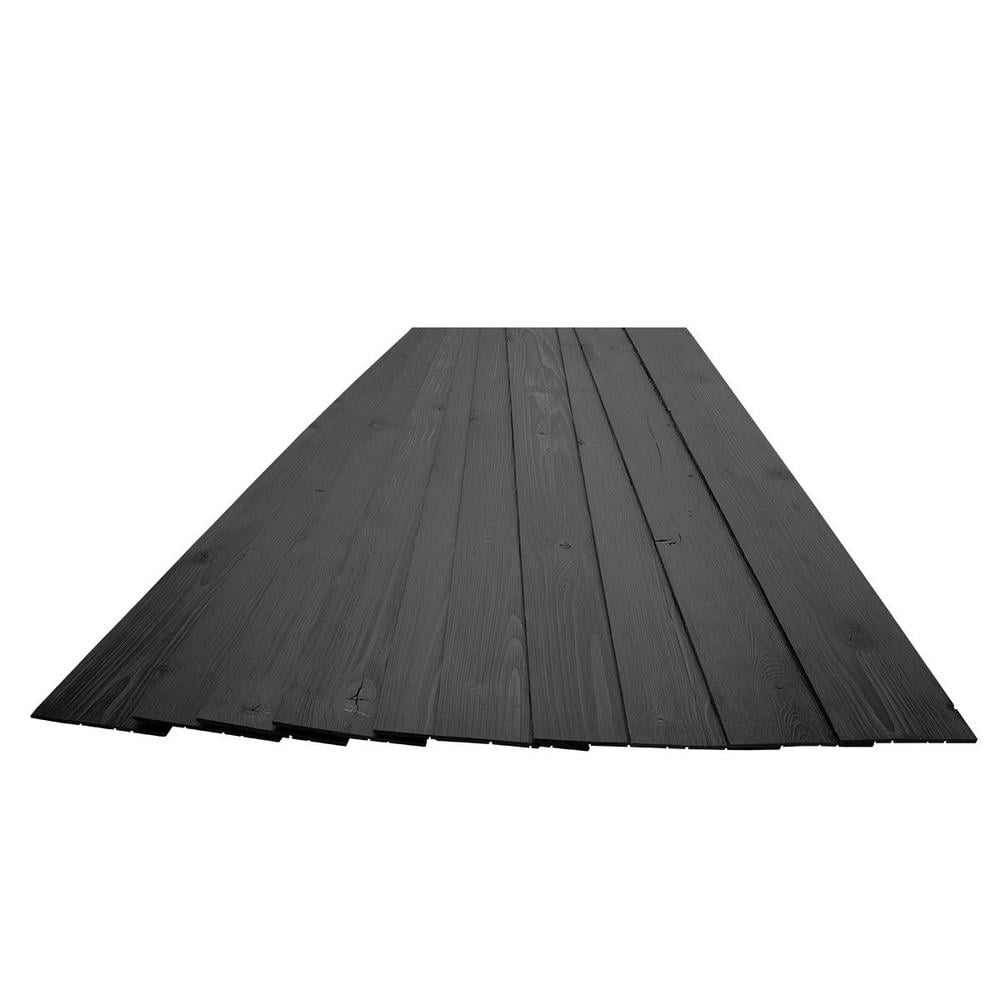 Ebony Rustic Pine Wood Plank Self-Adhesive Set of 10
