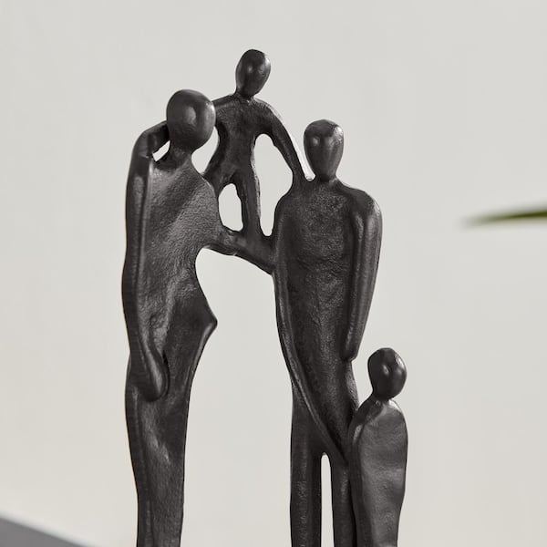 Abstract Family of 3 Holding cheapest Hands Sculpture 19” Brown